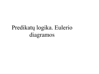 predikat logika eulerio diagramos