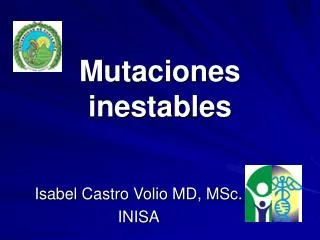 mutaciones inestables