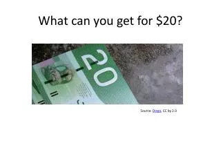 What can you get for $20?