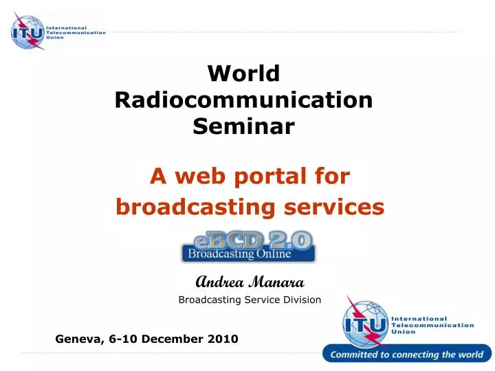 world radiocommunication seminar