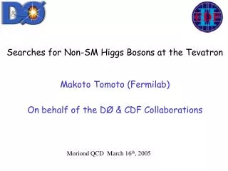 Searches for Non-SM Higgs Bosons at the Tevatron