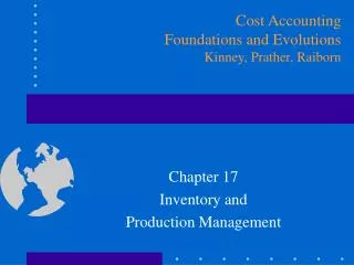 Chapter 17 Inventory and Production Management