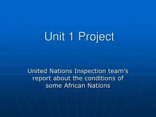 Unit 1 Project