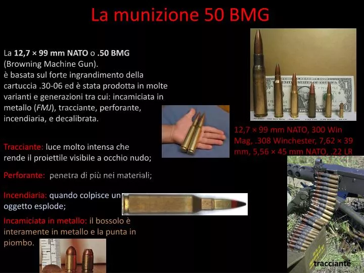 la munizione 50 bmg