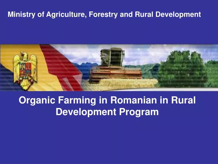 organic farming in romanian in rural development program