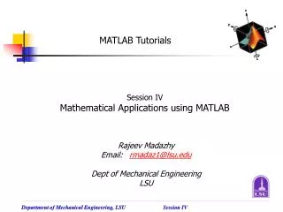 MATLAB Tutorials