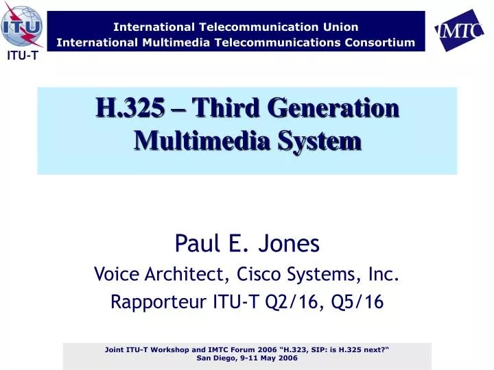 h 325 third generation multimedia system