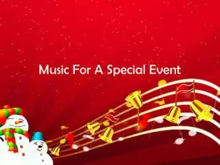 Music For A Special Event