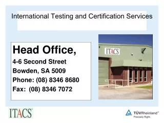 International Testing and Certification Services