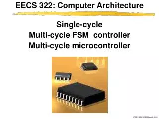 Single-cycle Multi-cycle FSM controller Multi-cycle microcontroller