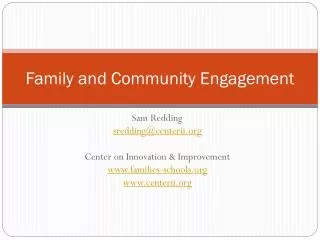 Family and Community Engagement