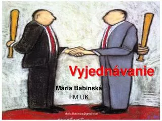 vyjedn vanie