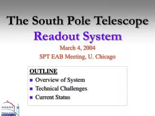 The South Pole Telescope Readout System