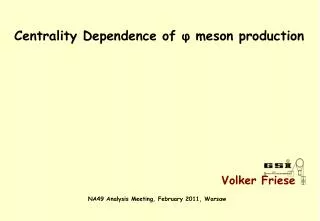 Centrality Dependence of ? meson production