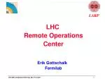 LHC Remote Operations Center - slide 1