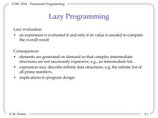Lazy Programming