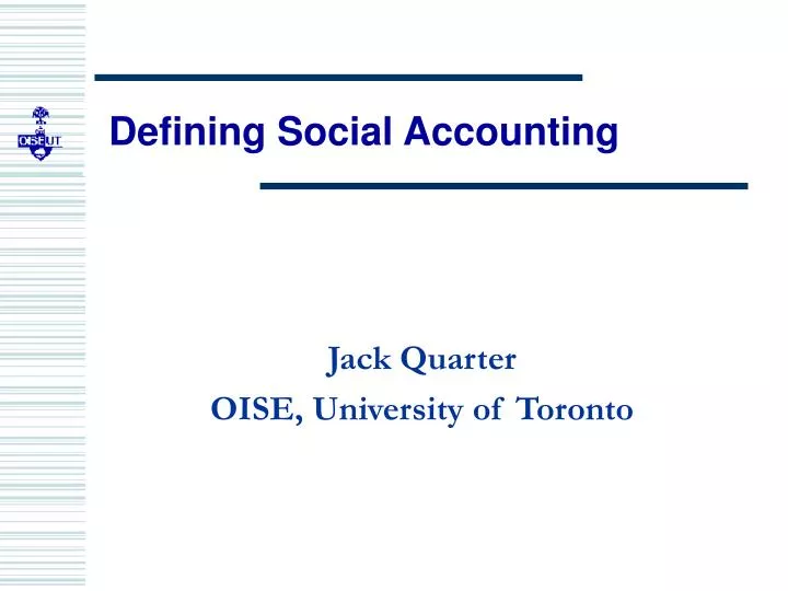 defining social accounting