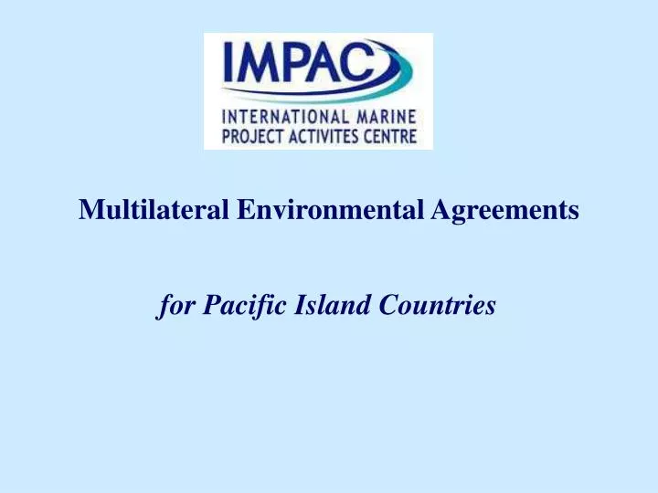 multilateral environmental agreements
