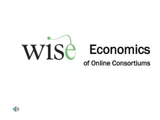 Economics of Online Consortiums