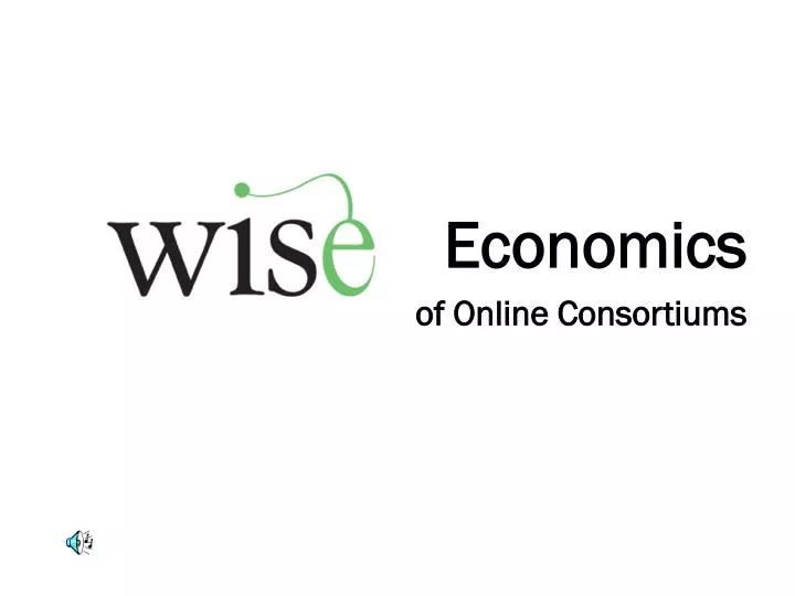 economics of online consortiums