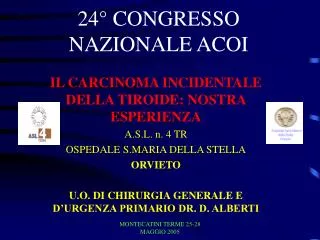 24 congresso nazionale acoi