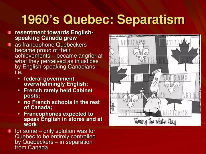 1960 s quebec separatism