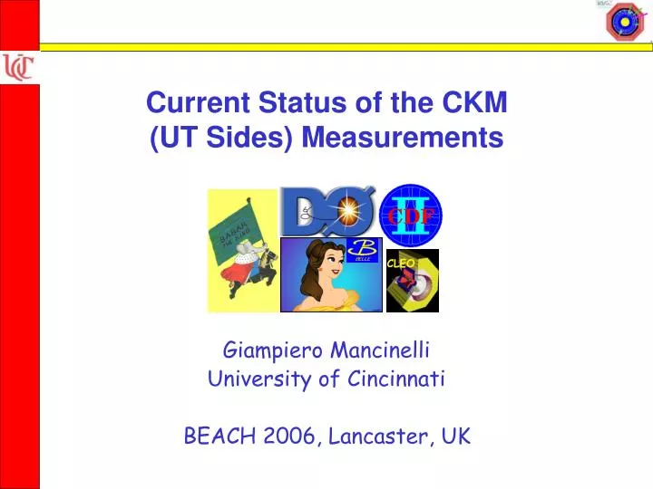 current status of the ckm ut sides measurements