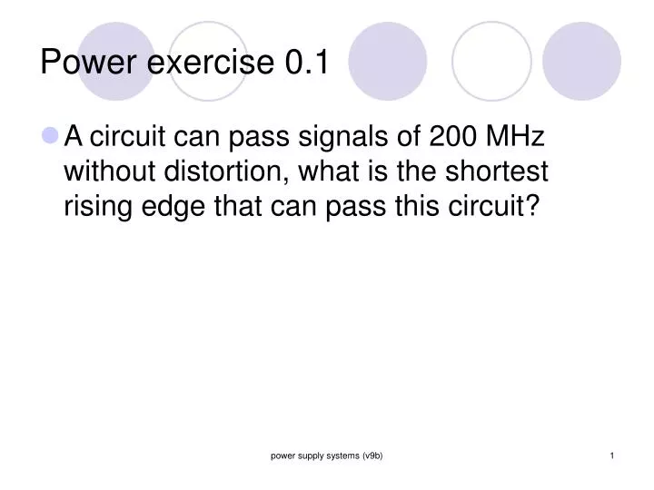 power exercise 0 1