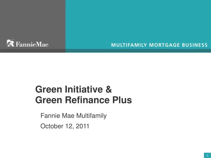 green initiative green refinance plus