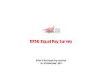 EPSU Equal Pay Survey - slide 1