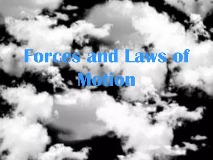 forces and laws of motion
