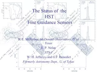 The Status of the HST Fine Guidance Sensors