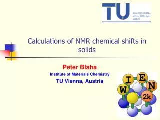 Calculations of NMR chemical shifts in solids