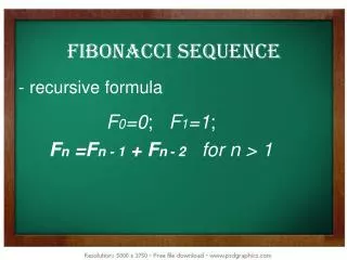 - recursive formula