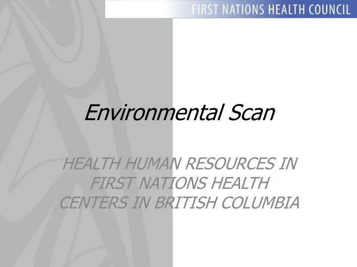 environmental scan