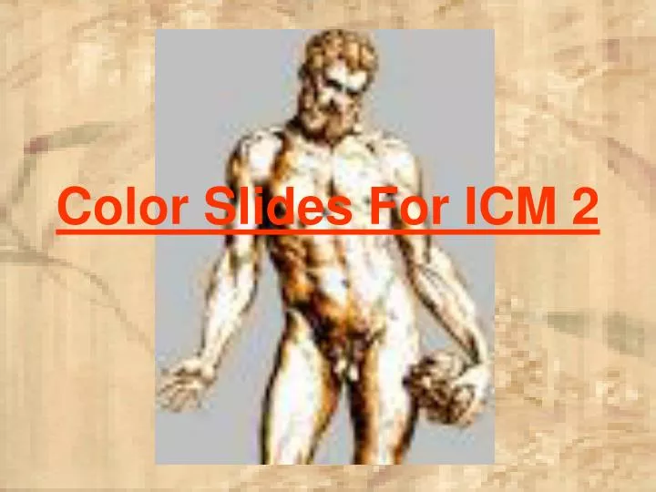 color slides for icm 2
