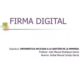 firma digital