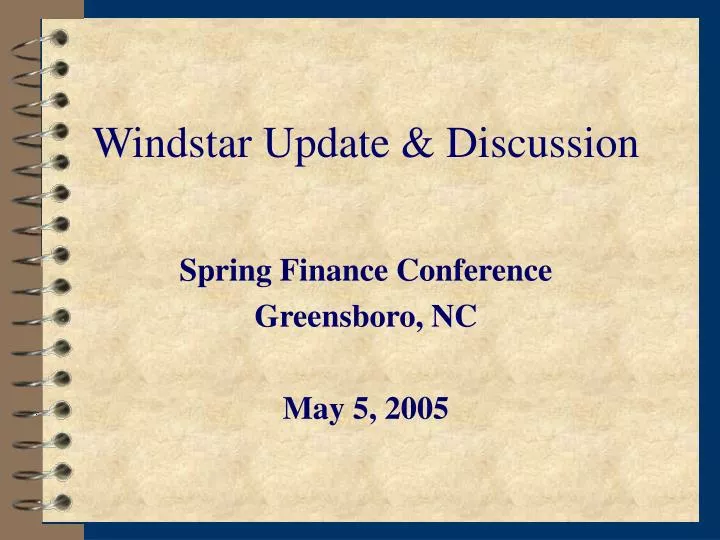 windstar update discussion