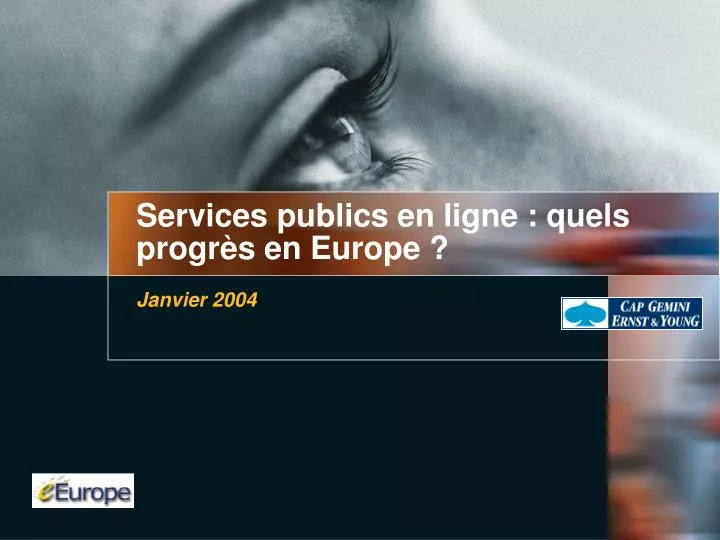 services publics en ligne quels progr s en europe