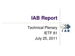 IAB Report
