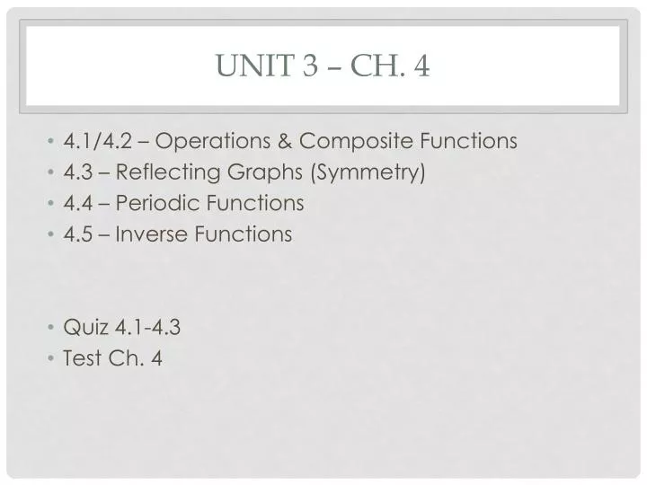 unit 3 ch 4