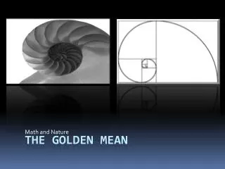 The golden Mean