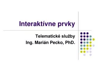 interakt vne prvky