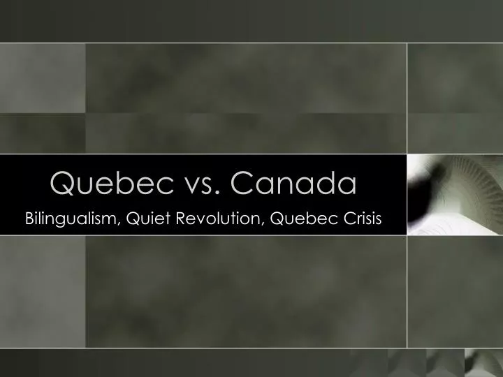 quebec vs canada