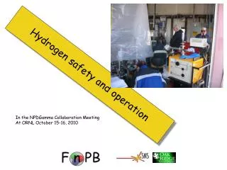 Hydrogen safety and operation