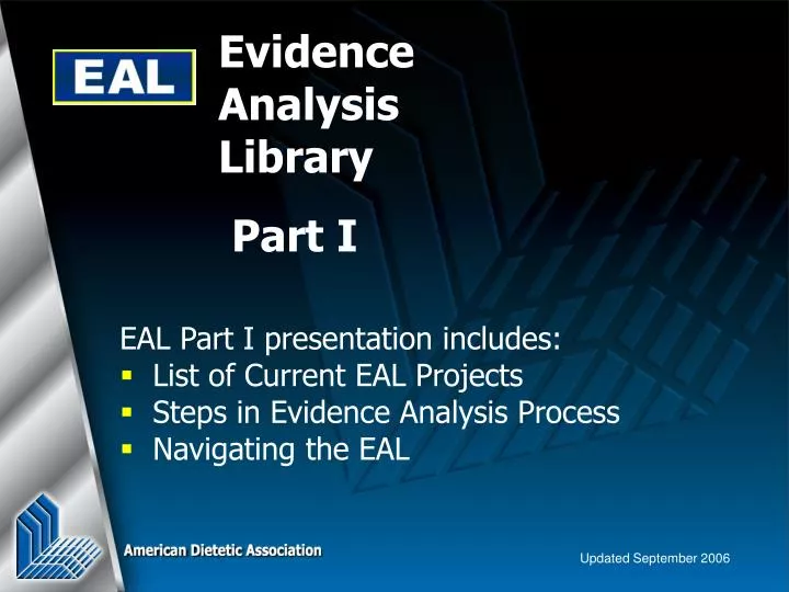 evidence analysis library