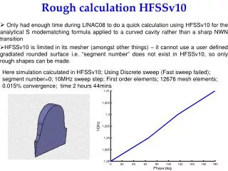 Rough calculation HFSSv10