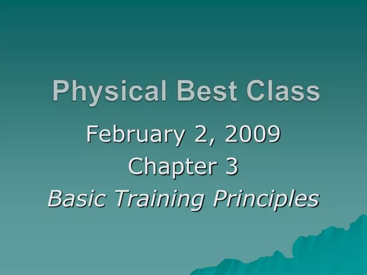 physical best class