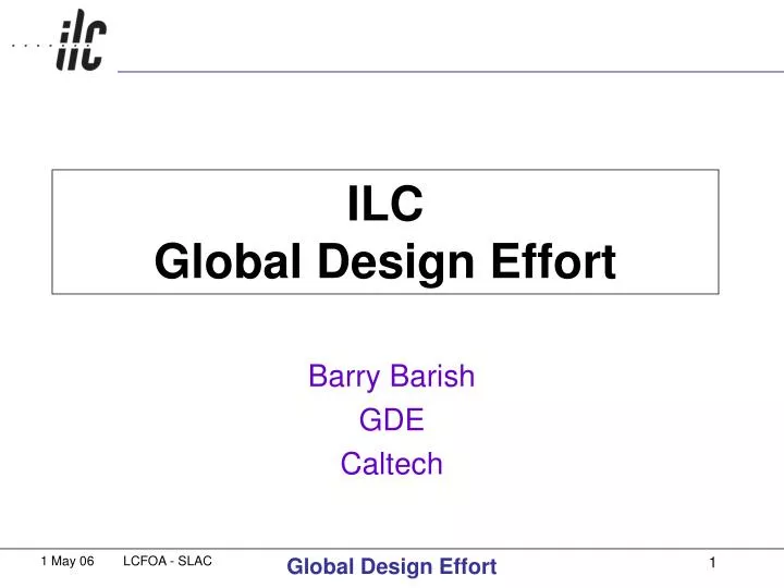 ilc global design effort