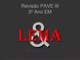 revis o pave iii 3 ano em